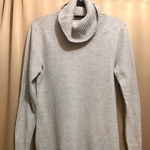 Light Gray GAP Cowl Neck Sweater